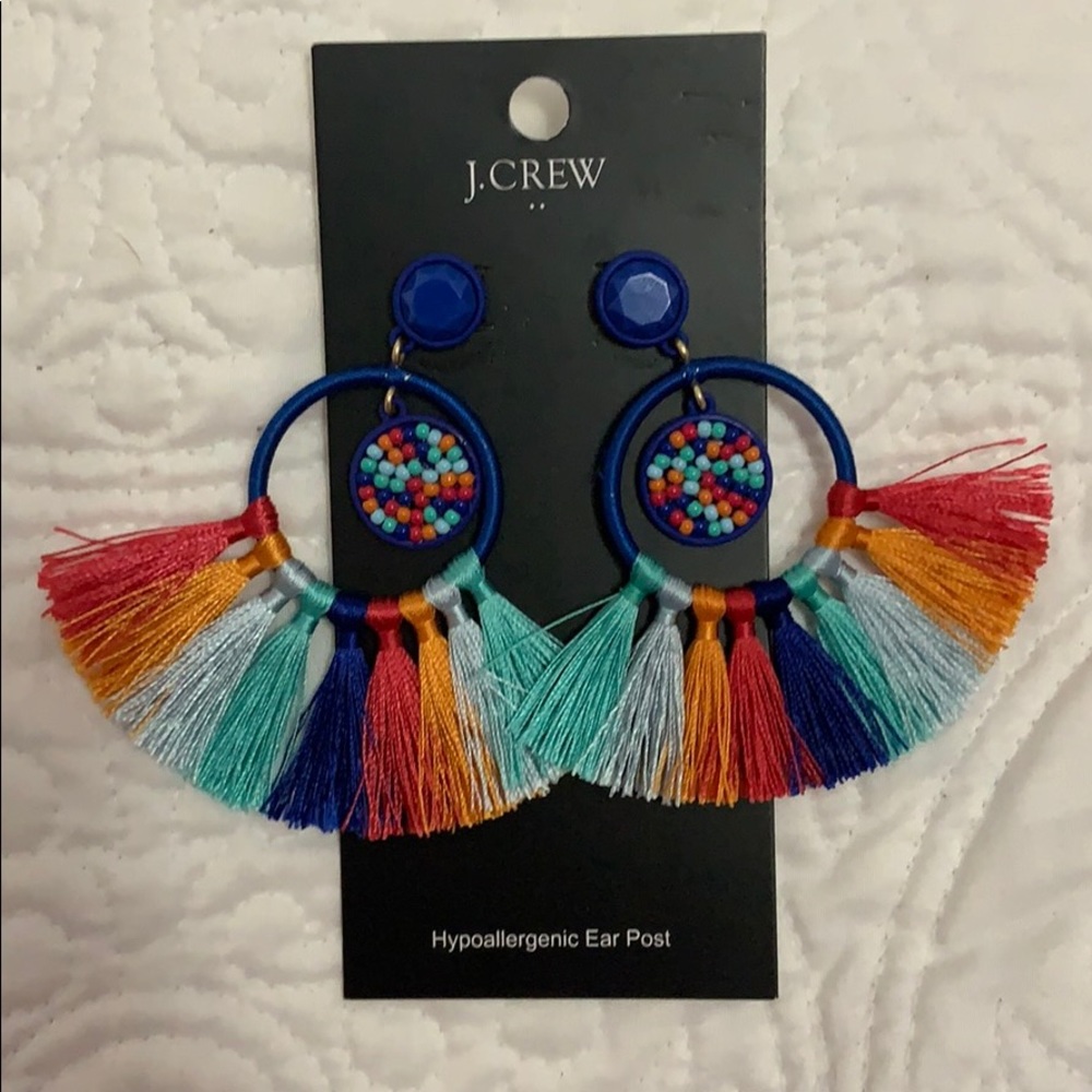 New J. Crew tassel earrings